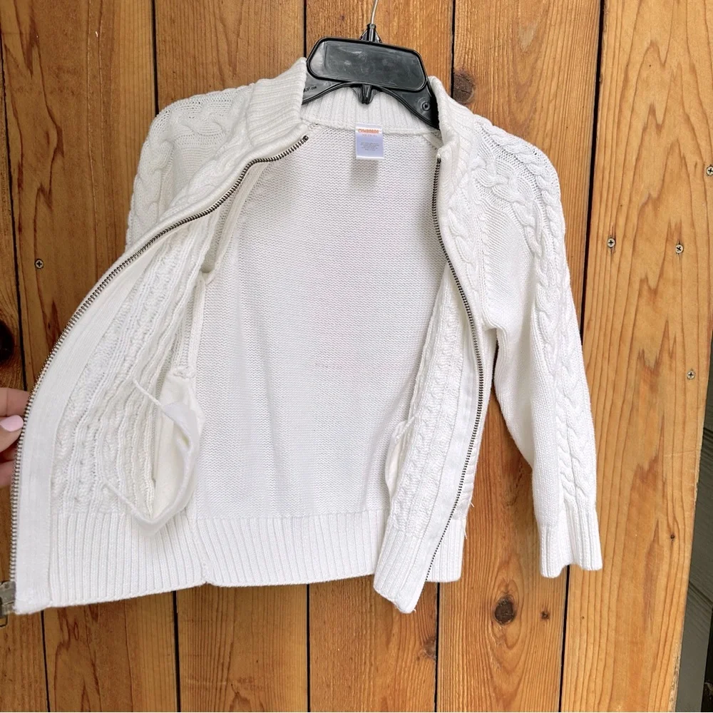 Gymboree Kids Cable Knit Full Zip Sweater EUC